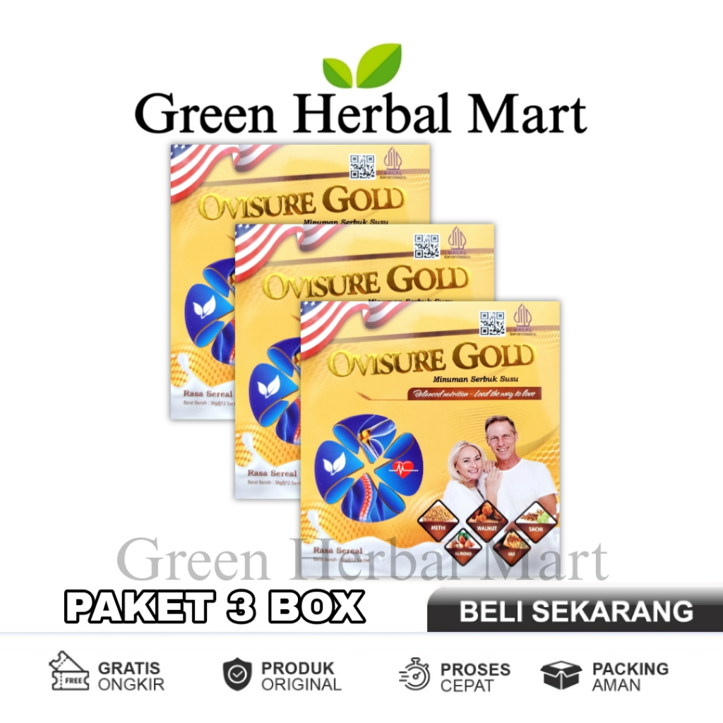 

3 Box Ovisure Gold Susu Tulang Dan Sendi Original Asli