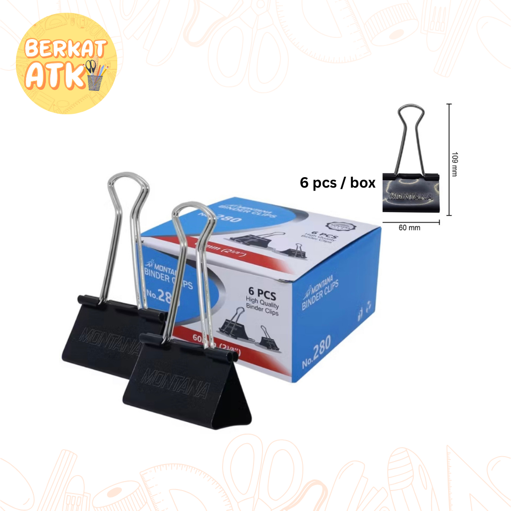 

Binder Clip No 280 / Penjepit Kertas Montana