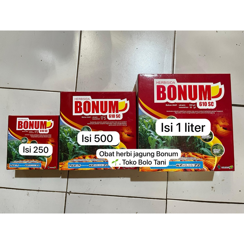 Obat Herbisida BONUM (rumput) Jagung  3 Ukuran < Toko Bolo Tani>