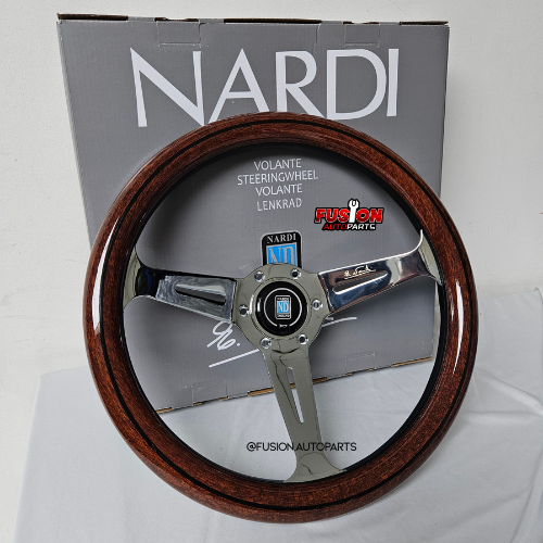 Nardi Wood Chrome Stir Kayu Celong Nardi Torino Klasik Classic Stir Mobil Klasik