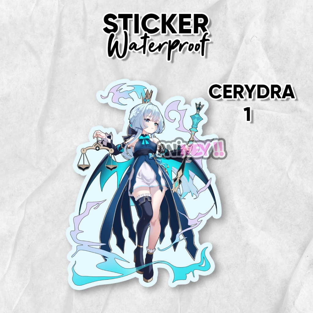 

Stiker Cerydra Game Honkai Star Rail / Sticker Anime Waterproof
