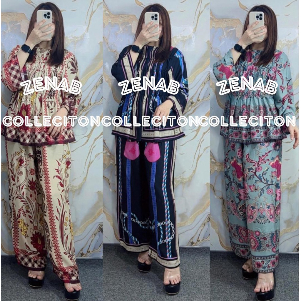 kanaya set semoke rayon motif bahan diamond