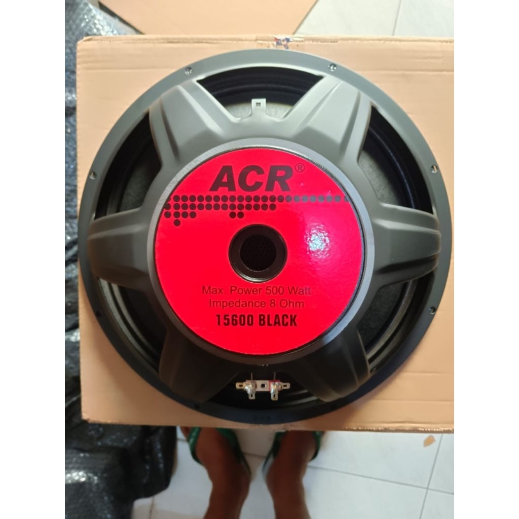 Speaker 15 inch ACR 15600 BLACK seri lama original 500 watt bass