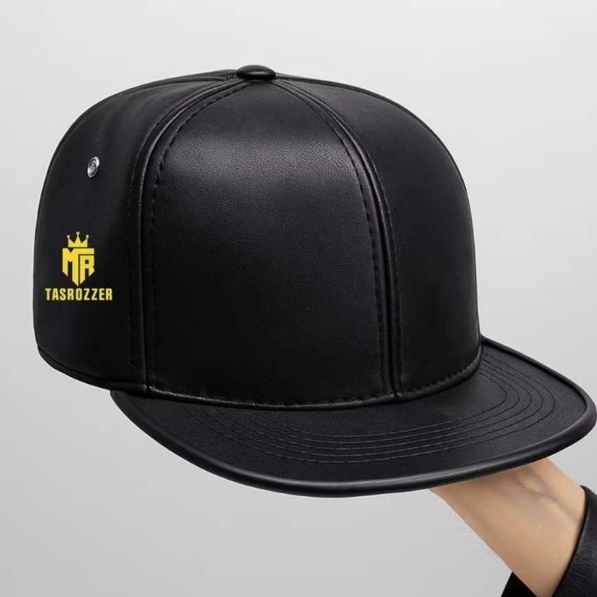 Topi Ska / Skater Pria Kulit Asli – Size Besar