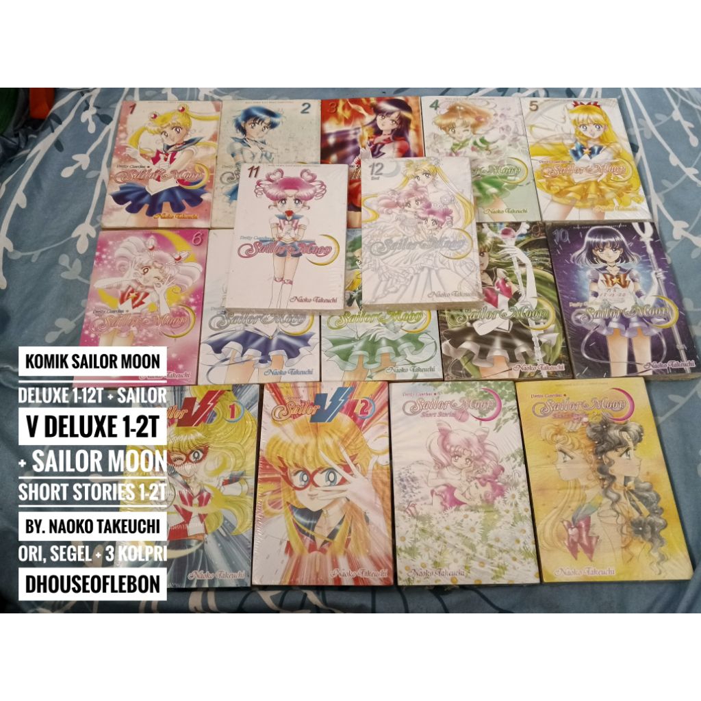 Komik SAILORMOON DELUXE 1-12T SAILOR V DELUXE + SAILORMOON SHORT STORIES - SAILOR MOON SET