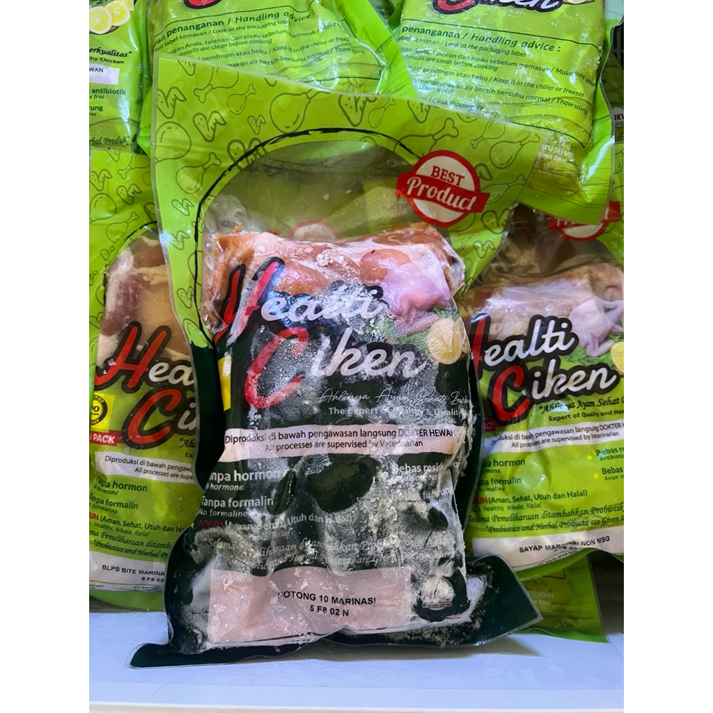 Healti Ciken Potong 10 Marinasi (MSG) - ayam probiotik organik siap goreng halal tanpa suntik hormon
