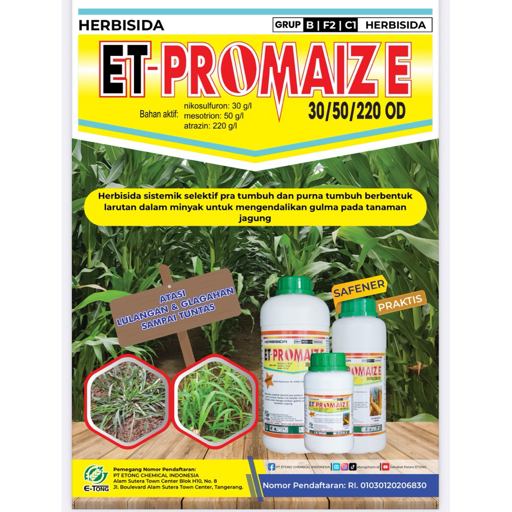 ET-PROMAIZE herbisida untuk gulma jagung,500ml