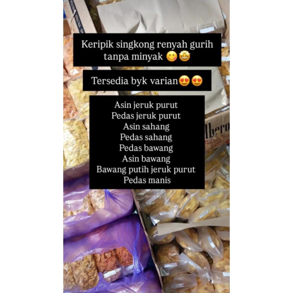 

Keripik Singkong renyah tanpa minyak