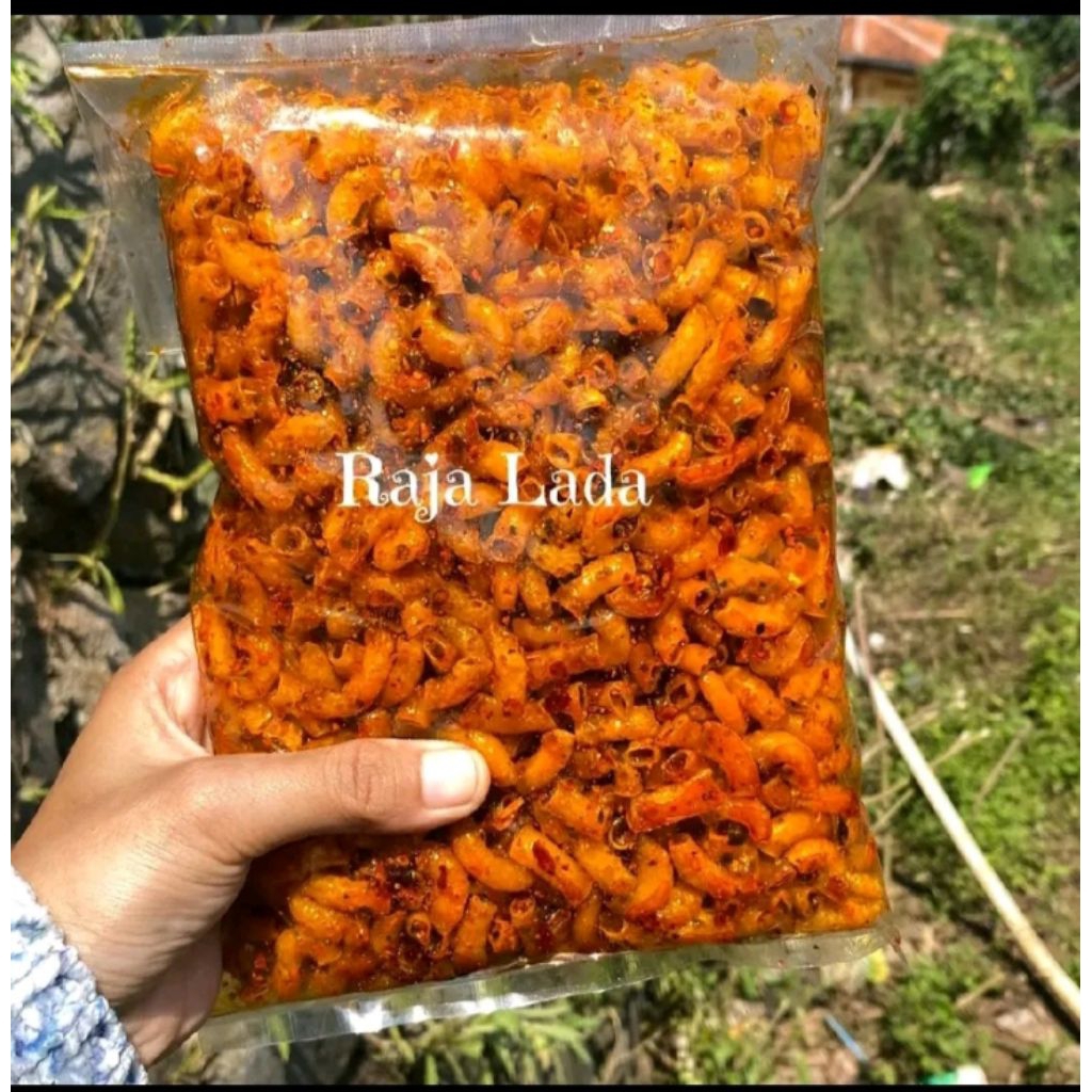 

Makaroni kriuk pedas daun jeruk isi 500 gram