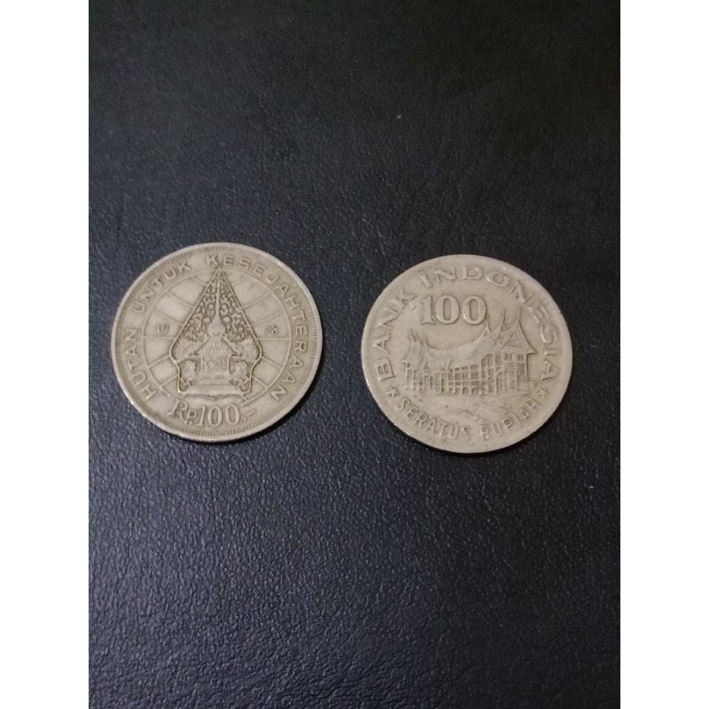 koin kuno asli indonesia 100 ripiah