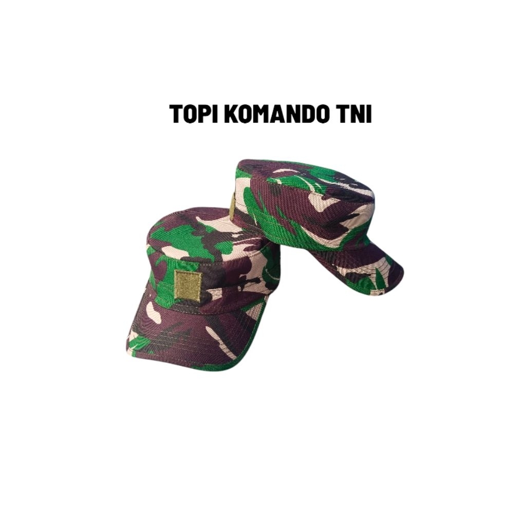 Topi komando TNI AD. topi komando . bahan velbet
