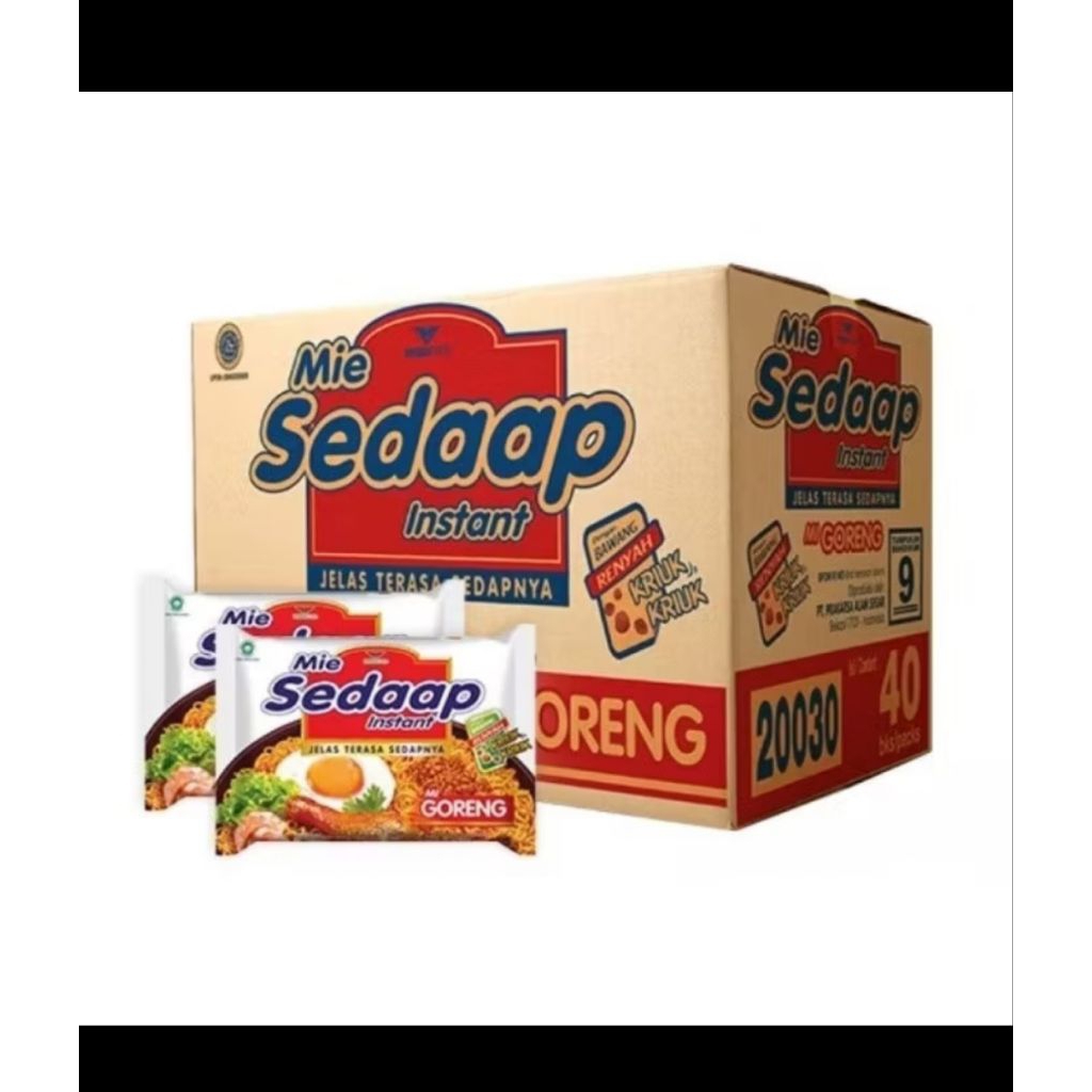 SEDAAP Mie Goreng X Mie Sedap Kuah (1 dus isi 40pcs) MURAH
