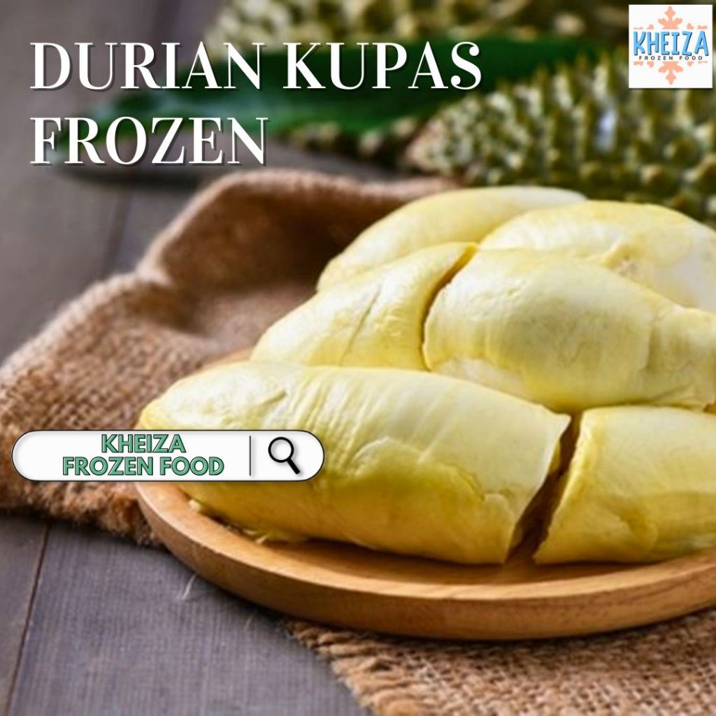 

Buah Beku - DURIAN Duren Sibolga Kupas Frozen 500g Siap Makan Pancake Es Teller - Kheiza Frozen