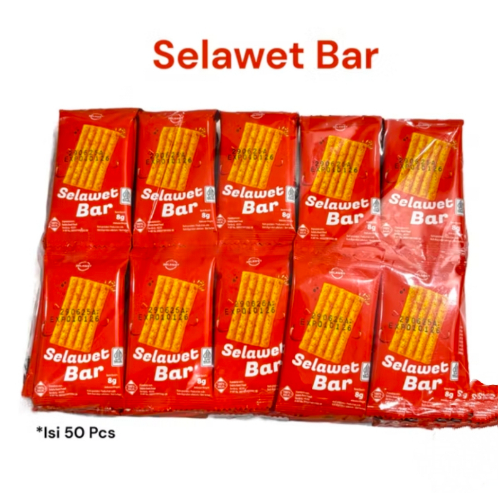 

Selawet Bar latio rasa balado 1 pack isi 50 pcs jajanan viral kekinian