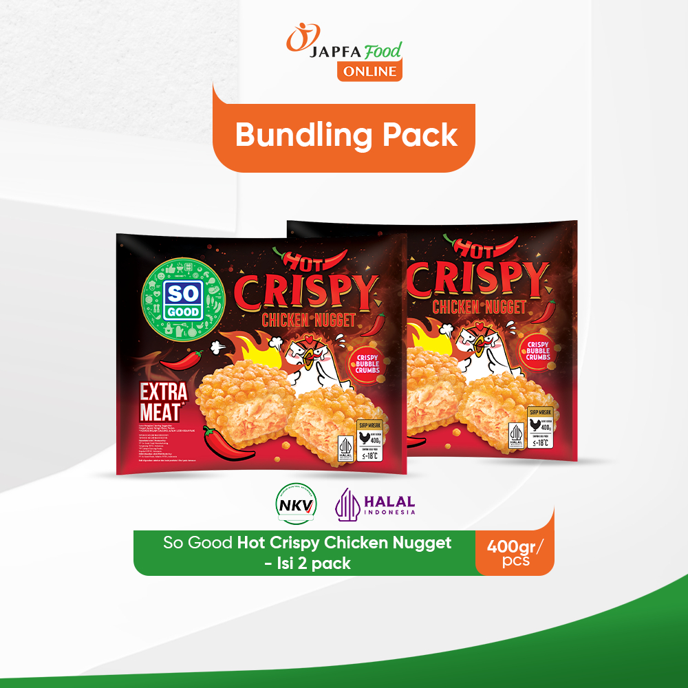 

So Good Hot Crispy Chicken Nugget 400gr - Isi 2 pack
