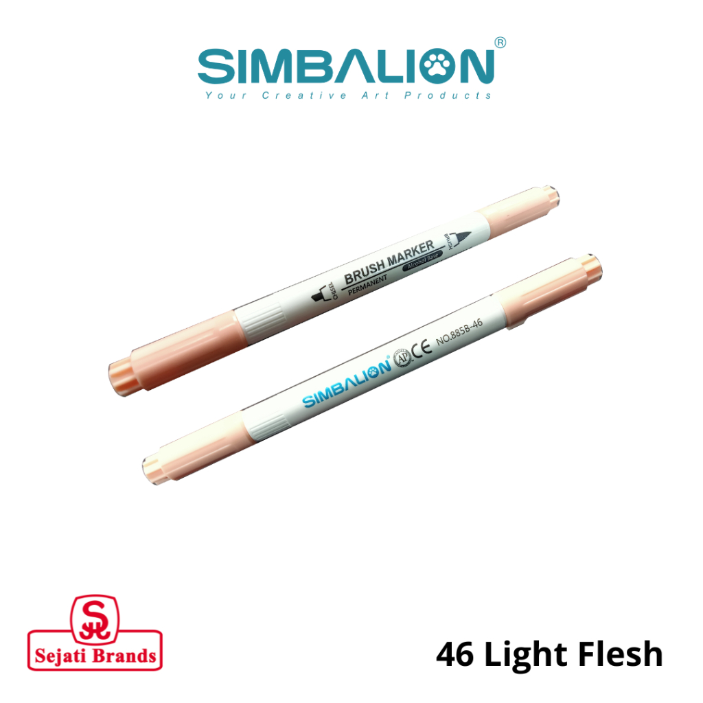 

SIMBALION Brush Marker Light Flesh individual Coloring Brush Pen - lettering