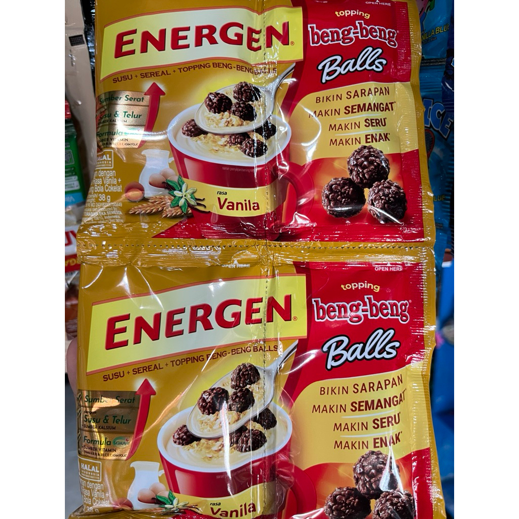 

energen topping beng beng balls ||minuman susu sereal 34gram | serenceng = 10pcs sachet ecer/grosir