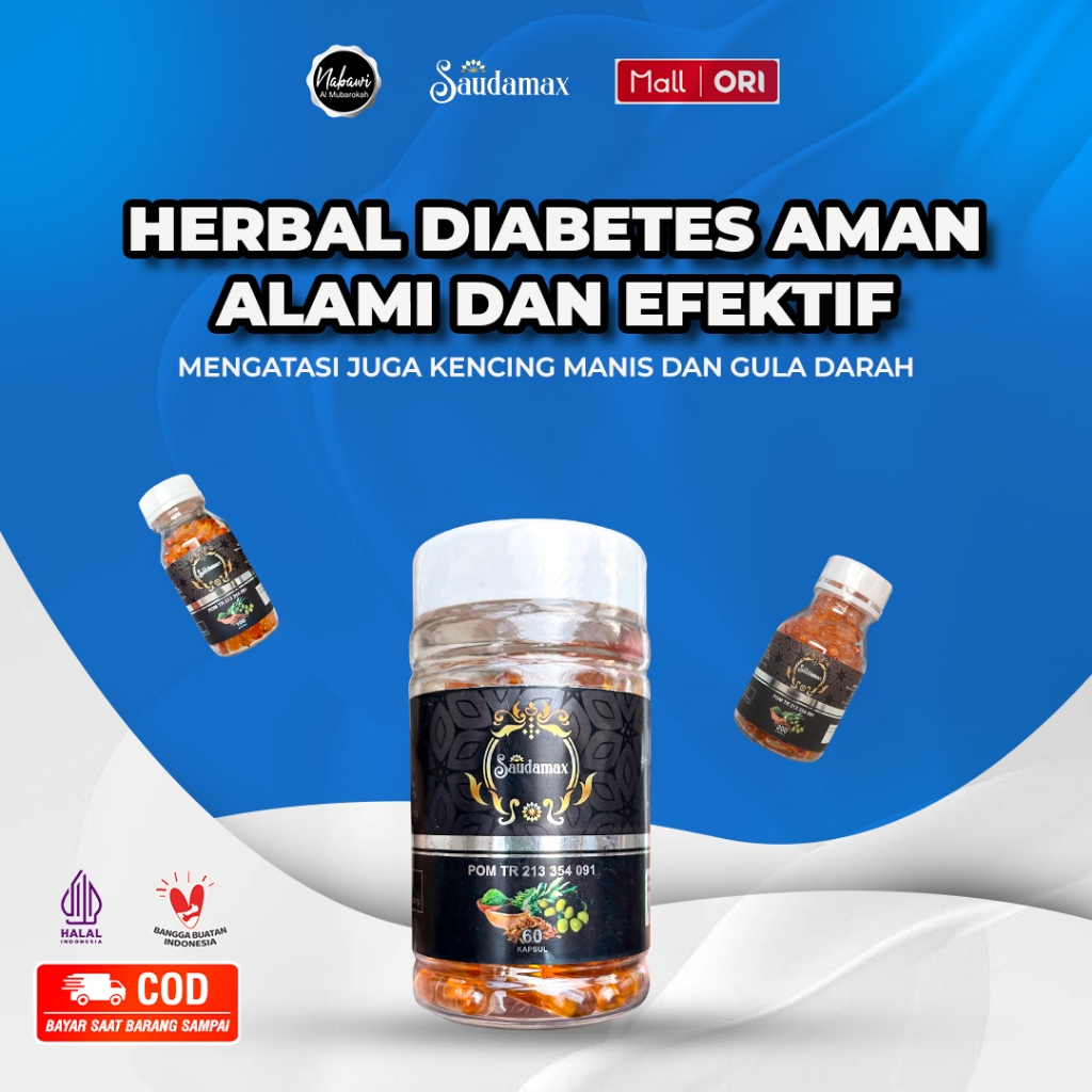 Saudamax HERBAL - Herbal diabetes - solusi diabetes - herbal aman diabetes - heebal diabetes halal