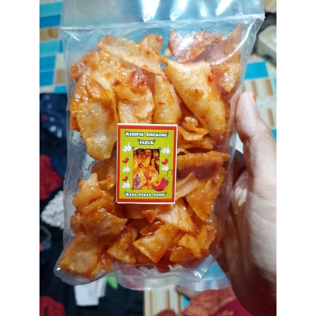 

kripik singkong jabuk pedas manis