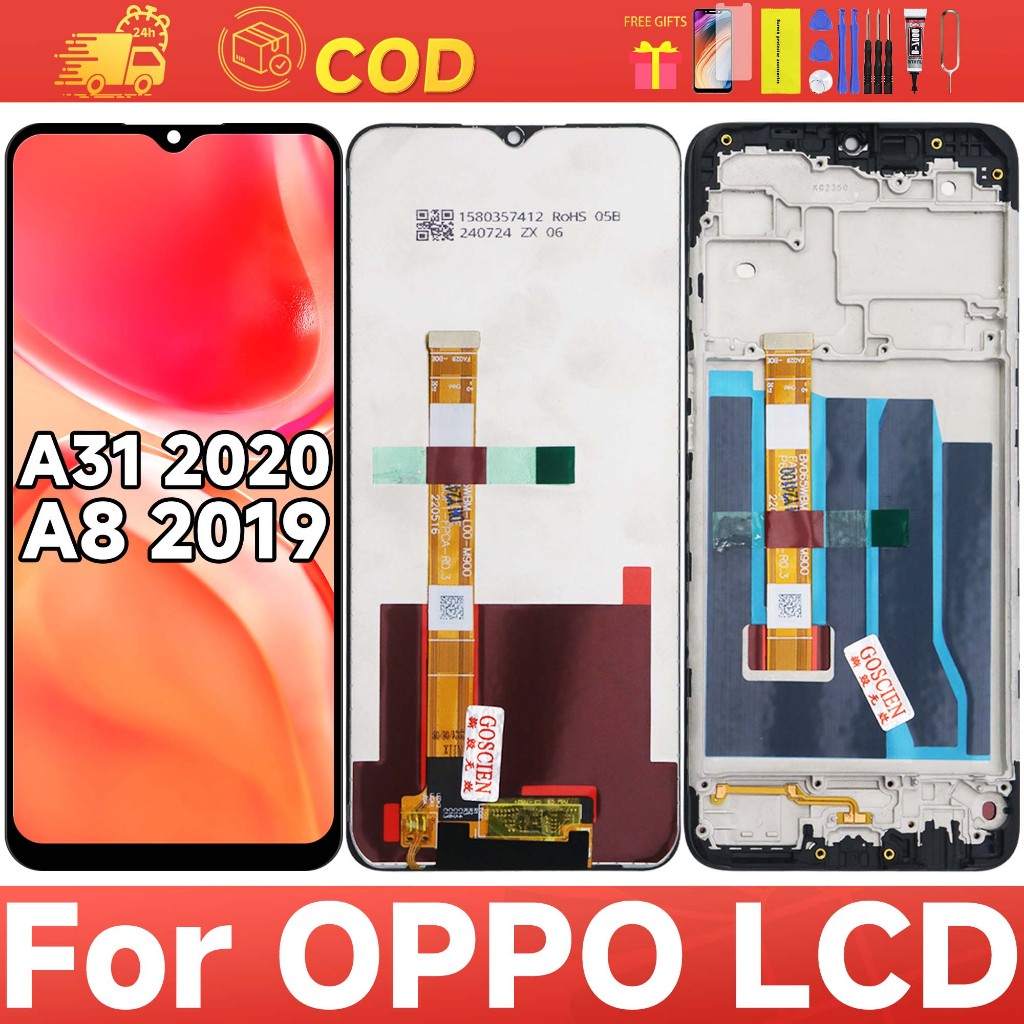 LCD Original for OPPO A31 2020 - OPPO A8 2019 FULLSET Touchscreen ORI