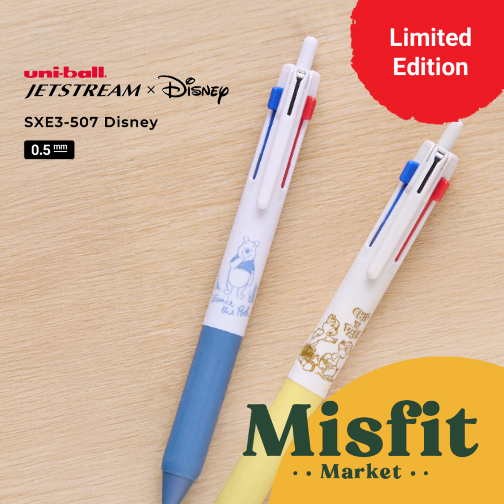 

UniBall Jetstream SXE3-507 3-Color Ballpoint Pen 0.5 mm Disney Edition Pulpen Dumbo