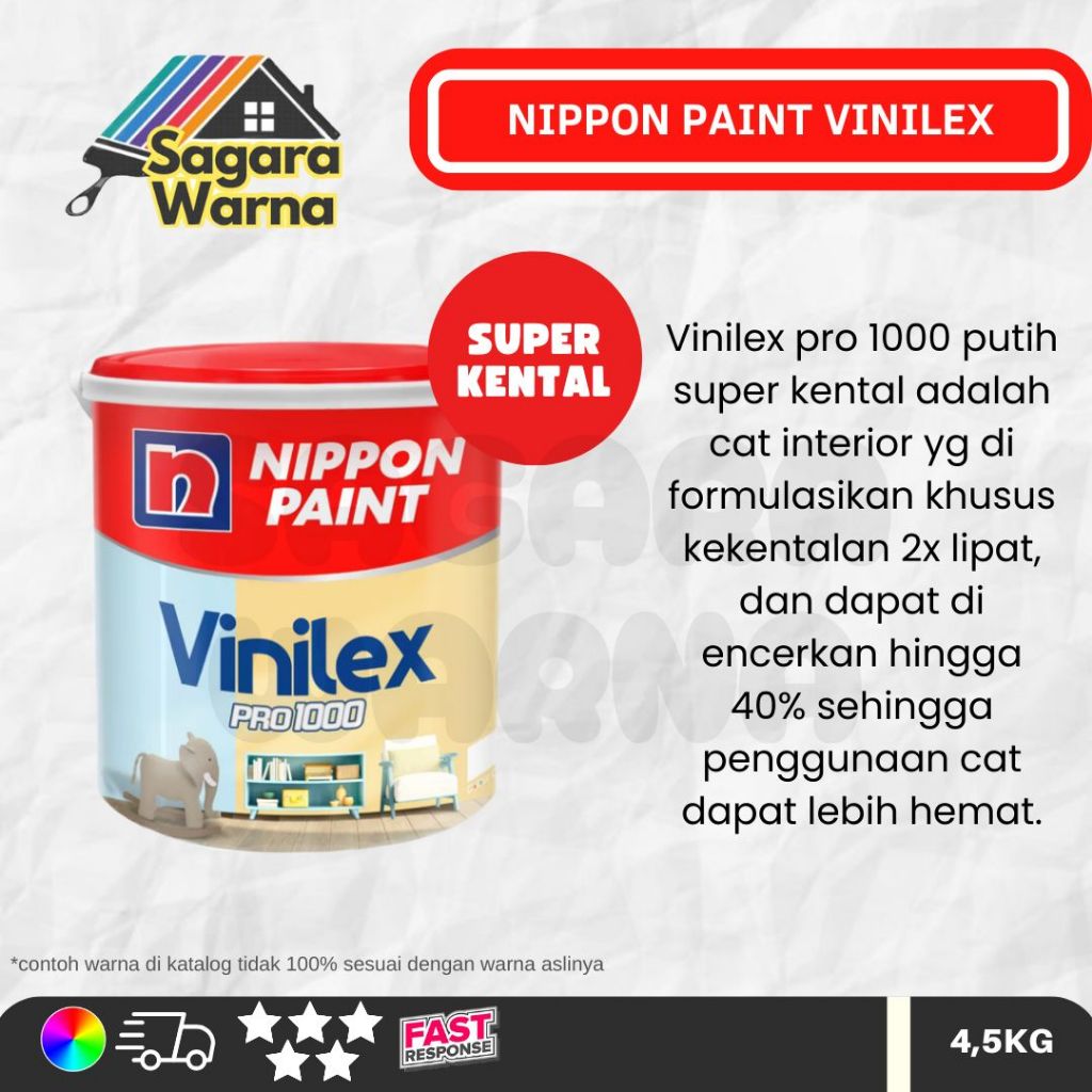 Nippon Paint Vinilex Pro 1000 Putih Super Kental