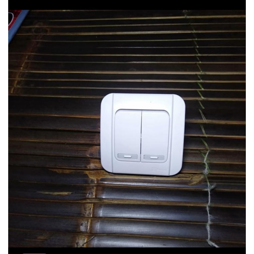 saklar seri ib inbow galeo broco putih saklar tombol 2 tanam