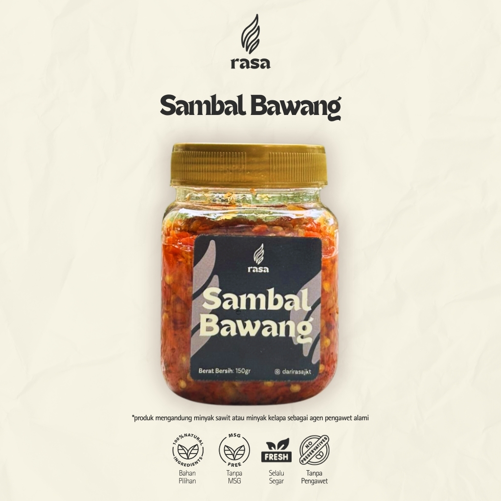 

(Pre Order) by Rasa Sambal Bawang / Sambal Hijau / Sambal Matah 150gr