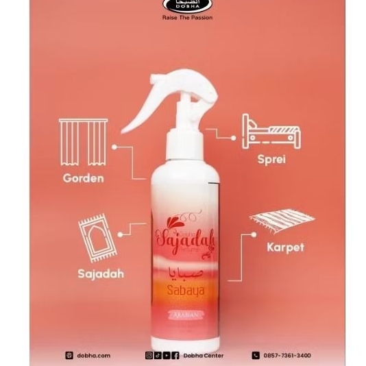 Parfume spray SAJADAH SABAYA isi 250 ml Dobha