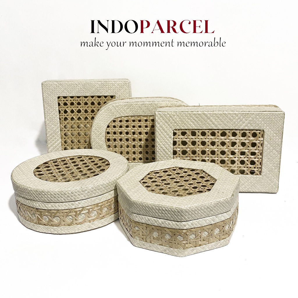 INDOPARCEL - Pandanara Gift Box Hantaran Anyaman Box Parcel Anyaman Etnik Kombinasi Anyaman Pandan d