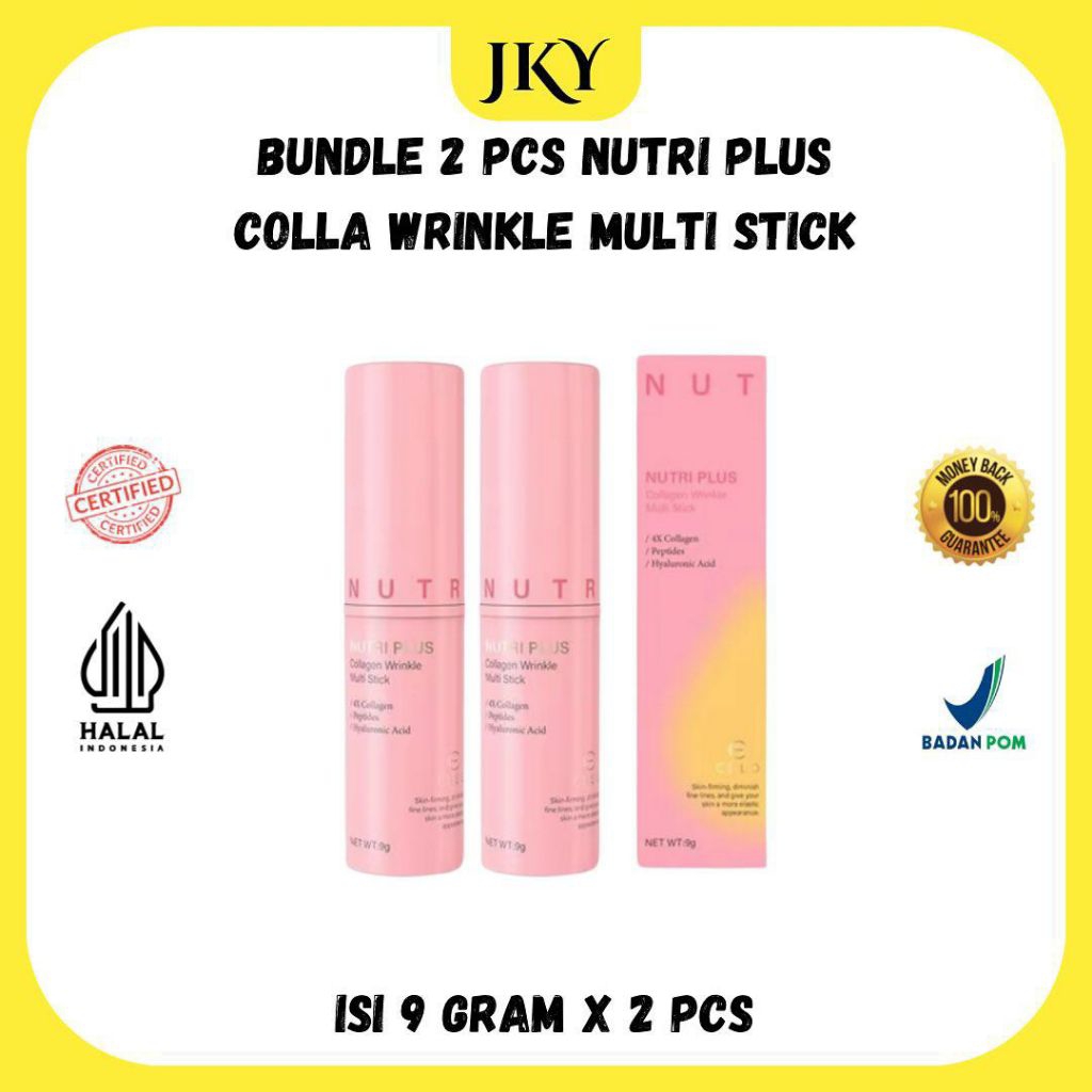 (READY STOCK SIAP DIKIRIM) CELO 2 PCS - NUTRIPLUS COLLAGEN WRINKLE MULTI STICK   - celo.beaute - cel
