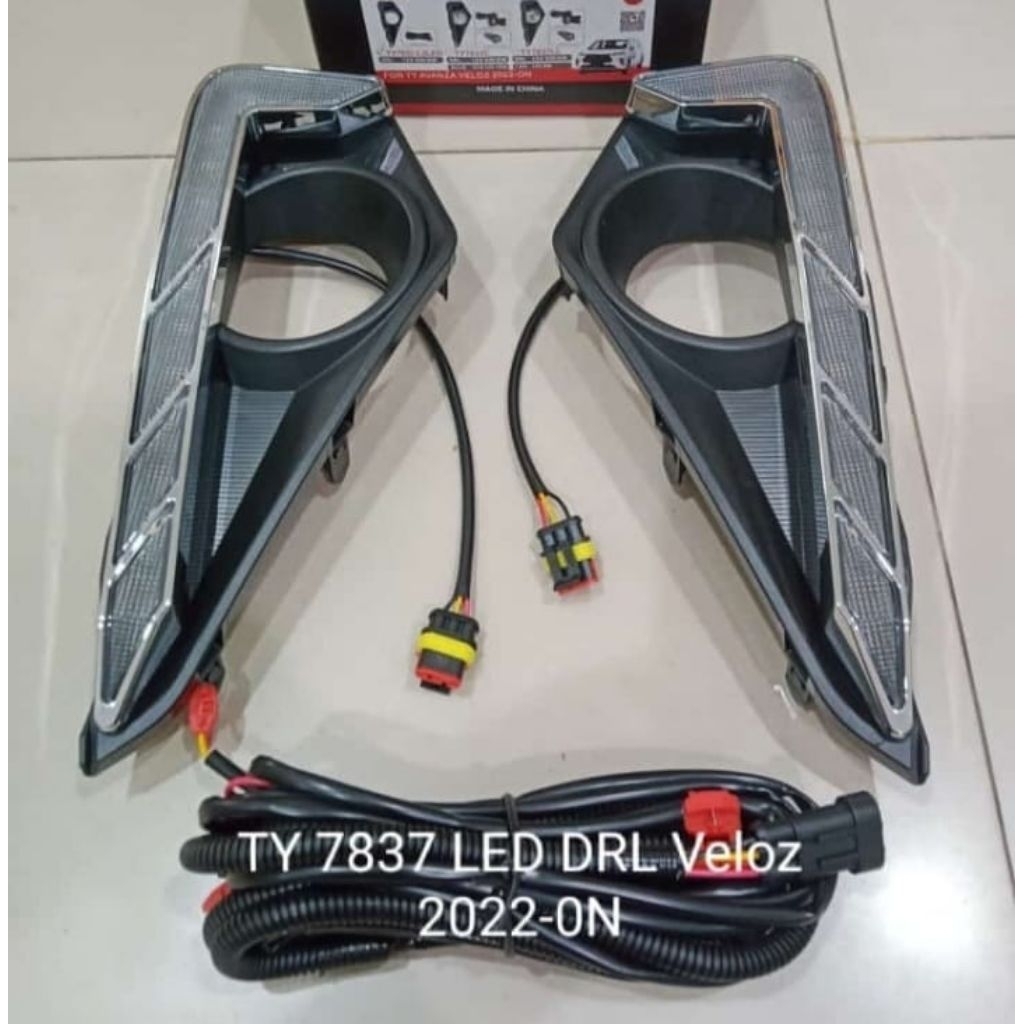 Foglamp Drl Lampu Kabut Drl Led Ring Foglamp Drl Led Mobil Toyota Avanza Veloz Tahun 2023 2024 2025 