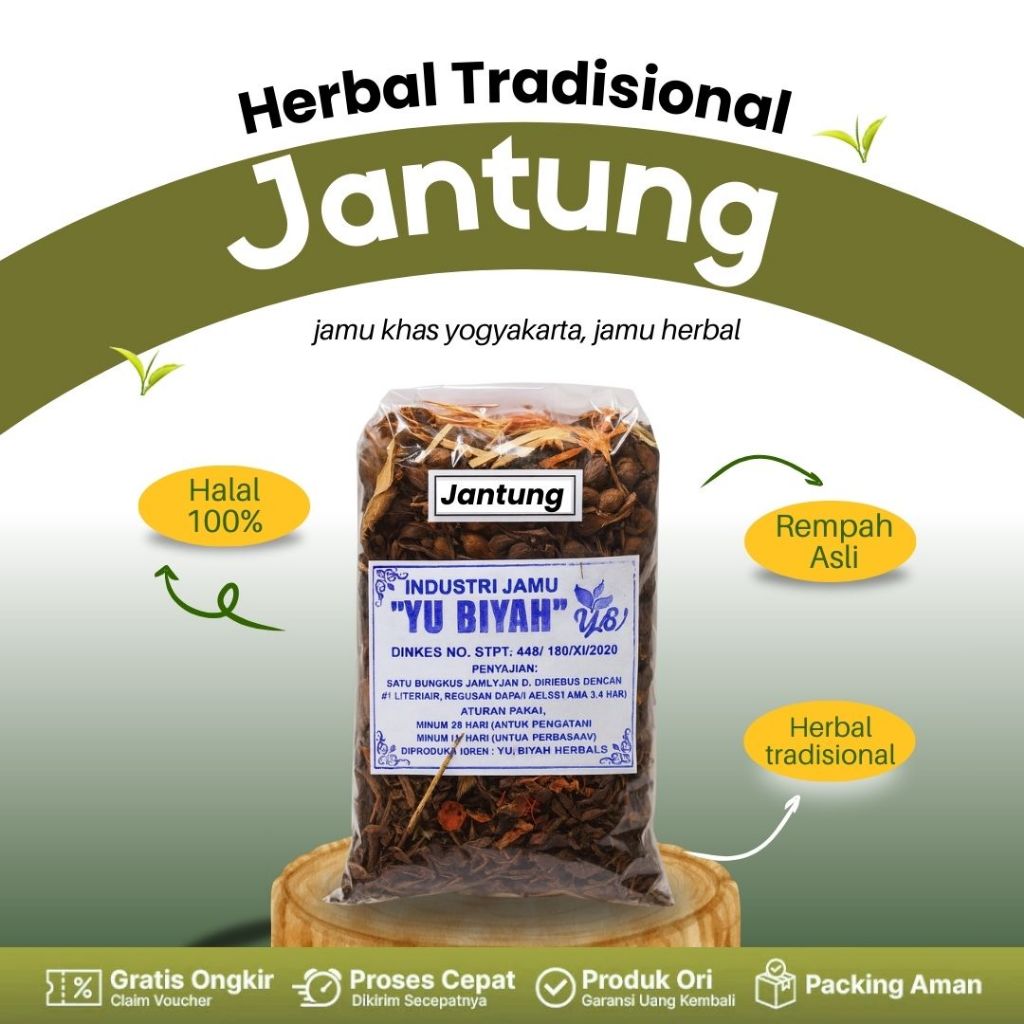 

JAMU GODOK JANTUNG Herbal Tradisional Halal 100% Rempah Asli Jamu Khas Yogyakarta