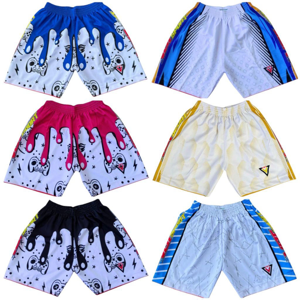 CELANA VOLI MOTIF VBT celana olahraga volly full printing celana olahraga volly motif paduan warna d