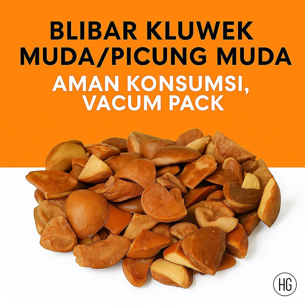 

Kluwek Muda / Blibar Picung Muda/ Pucung Kupas 500 gr Vacum Pack Lezat siap Olah