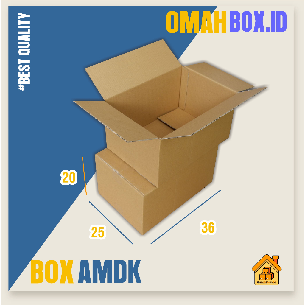 

Kardus box amdk coklat 220ml | 36x25x20 cm box air minum kemasan mineral / sembako