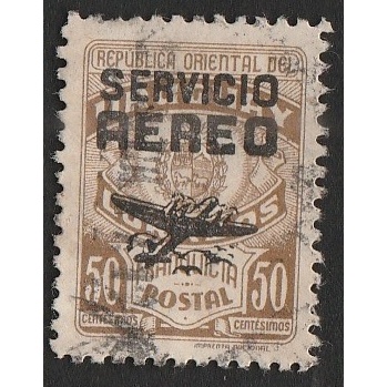 

A 11433 SATU BUAH PRANGKO NOMINAL 50 CENTESIMOS CETAK TINDIH AEREO LOGO PESAWAT TERBANG DENGAN KONDISI SUDAH ADA CAP