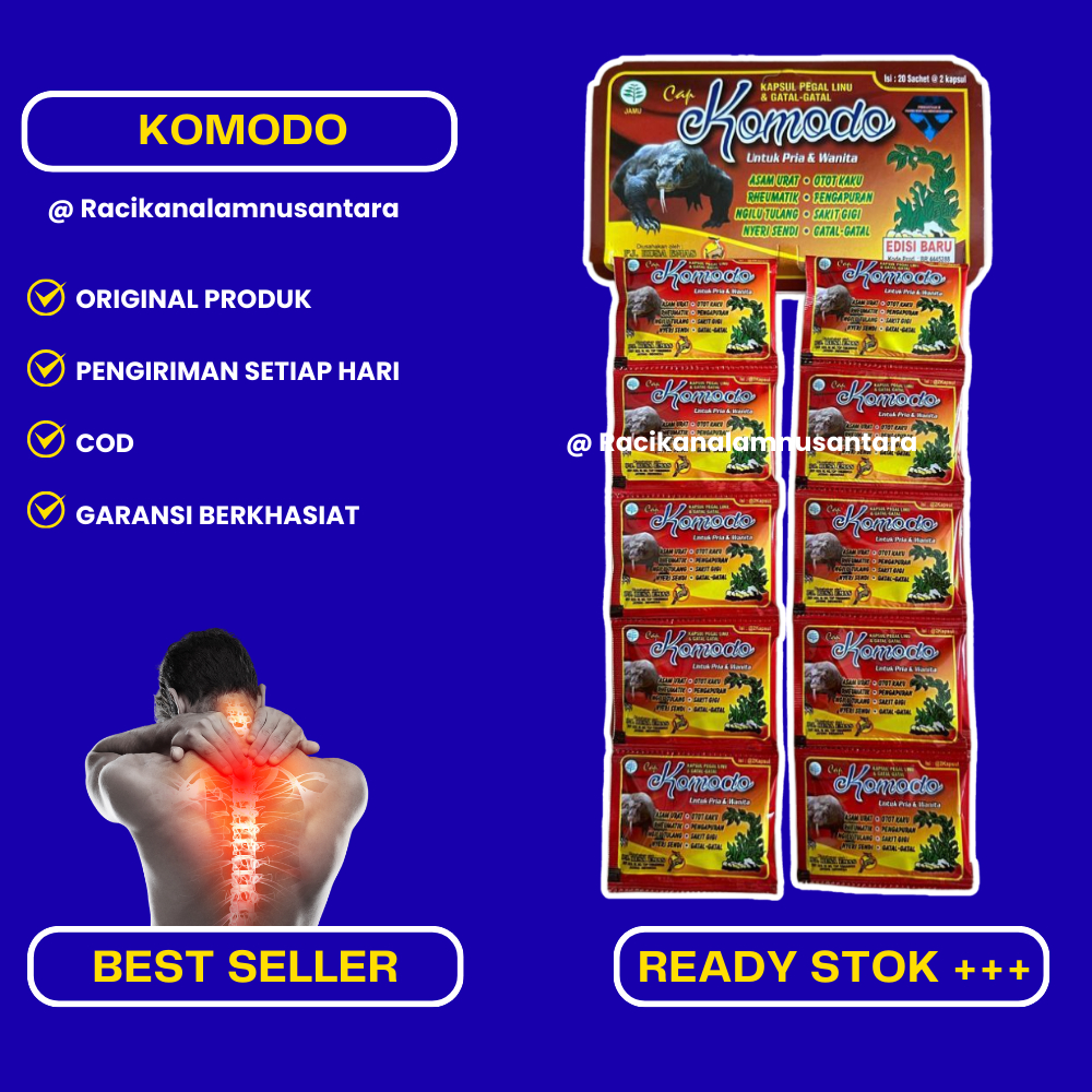 

komodo obat herbal asam urat