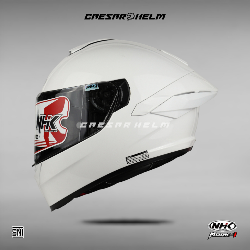 NHK Mark 1 Solid - White - Helm Full Face