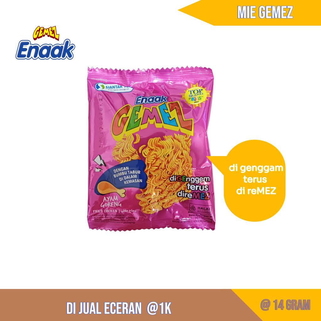 

[Eceran] Mie Gemezz Enaak Per Pcs / mie gemezz