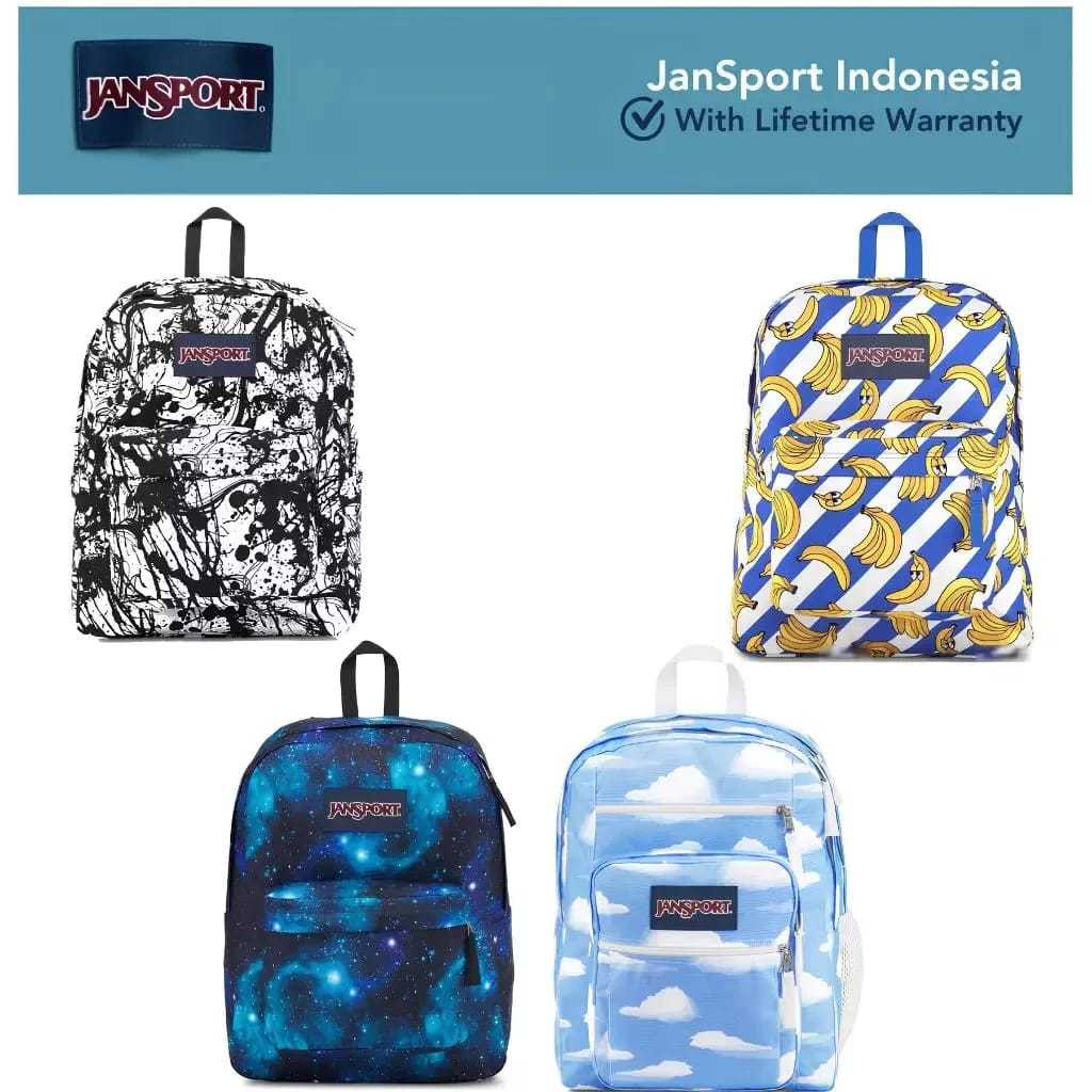 GRATIS ONGKIR  Tas JanSport Tas Ransel Laptop / Backpack / Daypack Superbreak Plus/ Galaxy / Tas Jan