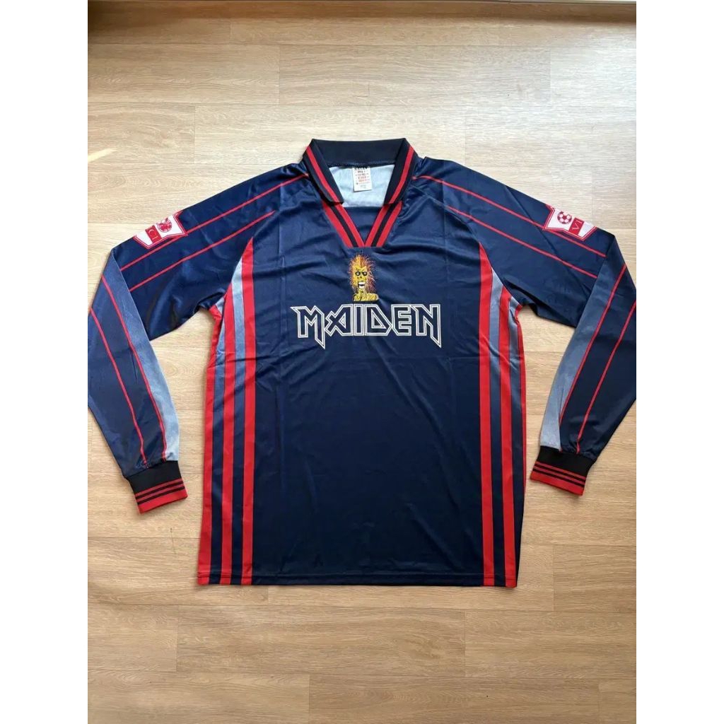 Jersey Retro Vintage WestHam X Iron Maiden 1998 Longsleeve LS GO HQ