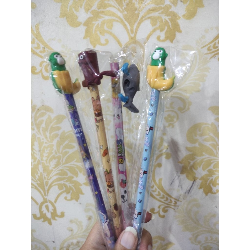 

10pc Pensil tungtung sahur, pensil anomali
