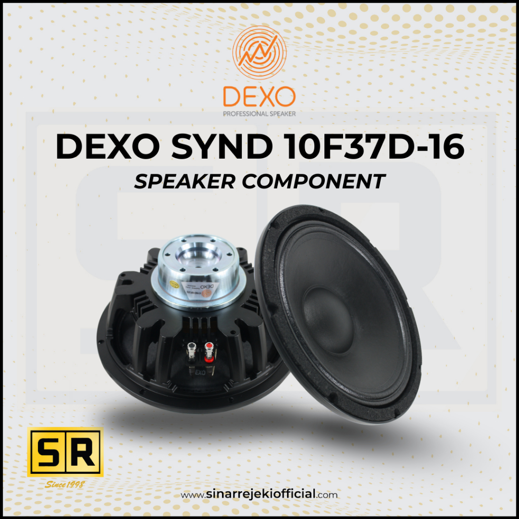 Speaker Component DEXO SYND 10F37D-16 10 Inch / Speker komponen DEXO 10 Inci
