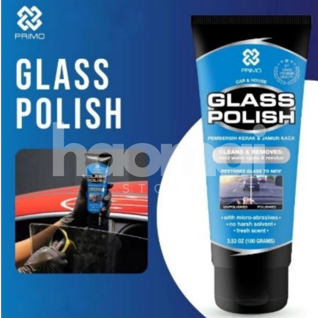 PRIMO Glass Polish 100gr pembersih jamur kerak kaca mobil
