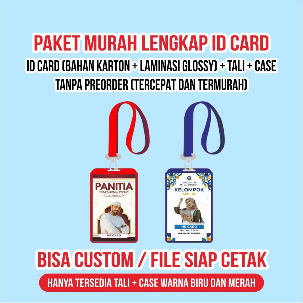 

ID Card + Tali + Tempat ID Card (Tanpa Preorder)