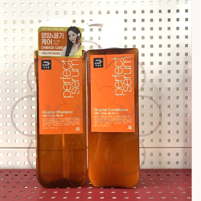 Mise en scene Perfect Serum Original shampoo and conditioner 680ml