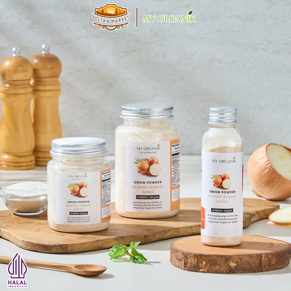 

My Organik Bumbu Dapur Onion Powder Bawang Putih Bombay Bombai Bubuk Premium Quality Bumbu Dapur