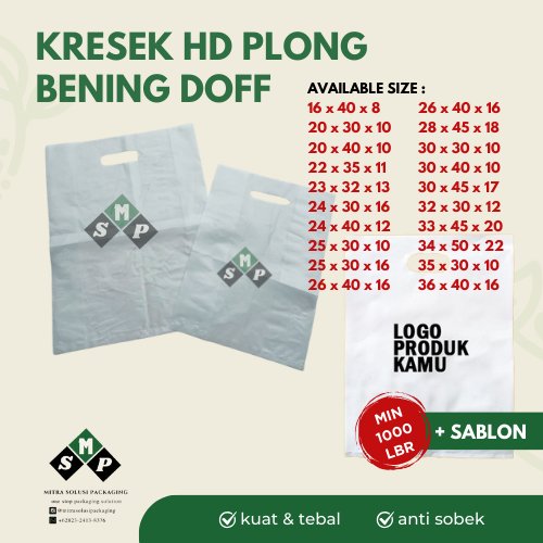 [MIN 1000 LBR] CUSTOM SABLON KRESEK HD PLONG / KRESEK HD  CUSTOM PLASTIK DOFF SABLON / CUSTOM PLASTI