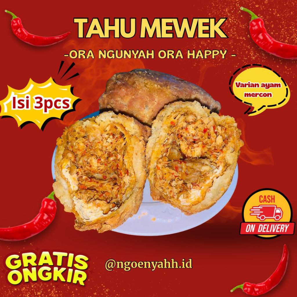 

tahu huha ayam mercon pedas mewek